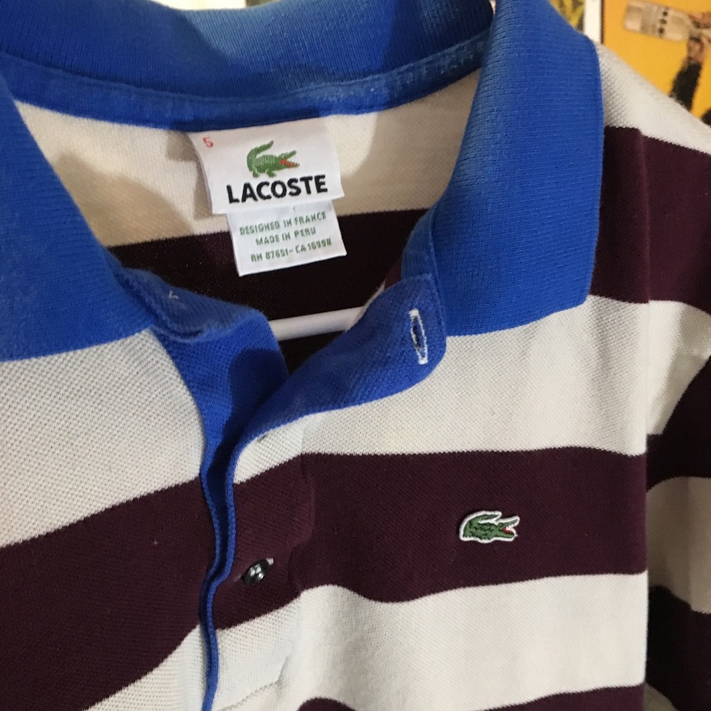 STRIPPED LACOSTE POLO